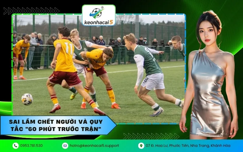 sai lầm chết người và quy tắc "60 phút trước trận"