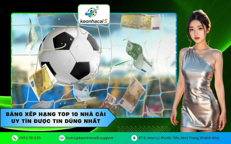 Bảng xếp hạng top 10 nhà cái uy tín được tin dùng nhất